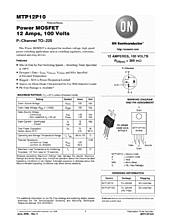 DataSheet MTP12P10 pdf