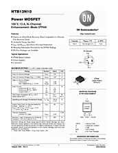 DataSheet NTB13N10 pdf