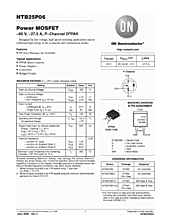 DataSheet NTB25P06 pdf