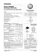 DataSheet NTB30N20 pdf