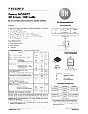 DataSheet NTB52N10 pdf