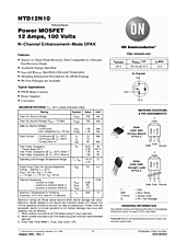 DataSheet NTD12N10 pdf