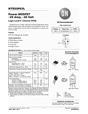 DataSheet NTD25P03L pdf