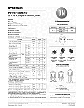 DataSheet NTD78N03 pdf