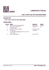 DataSheet LP62S16512-T pdf