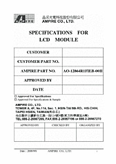 DataSheet AO12864R1 pdf