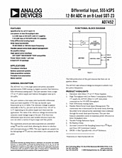 DataSheet AD7452 pdf