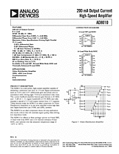 DataSheet AD8010 pdf