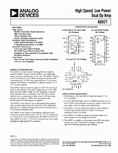 DataSheet AD827 pdf