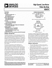 DataSheet AD829 pdf