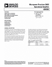 DataSheet AD8500 pdf