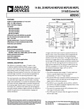 DataSheet AD9245-65 pdf