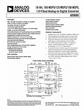 DataSheet AD9600-105 pdf