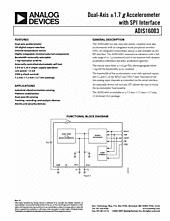 DataSheet ADIS16003 pdf