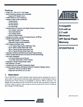 DataSheet AT25DF041A pdf