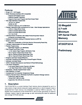 DataSheet AT25DF321A pdf