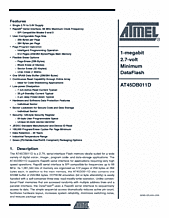 DataSheet AT45DB011D pdf