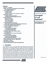 DataSheet AT45DB321D pdf