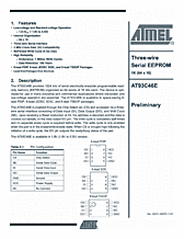 DataSheet AT93C46E pdf