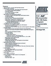 DataSheet ATmega16A pdf