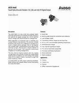 DataSheet AEDS-9641-P10 pdf