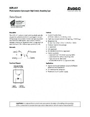 DataSheet HCPL-817 pdf