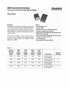 DataSheet HDSP-316H pdf
