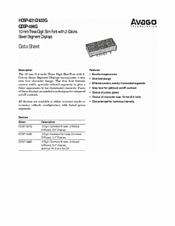 DataSheet HDSP-433G pdf
