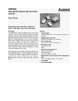 DataSheet HDSP-4200 pdf