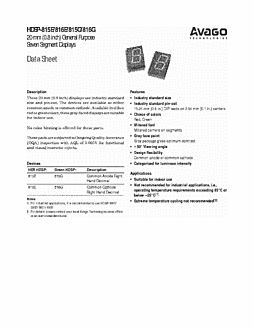 DataSheet HDSP-815G pdf