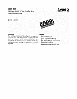 DataSheet HDSP-B01G pdf