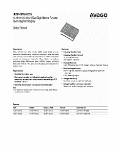 DataSheet HDSP-G03A pdf