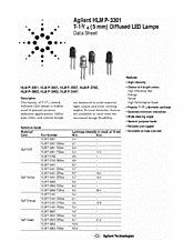 DataSheet HLMP-3401-E0000 pdf