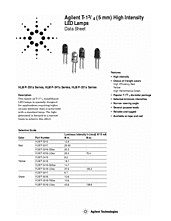 DataSheet HLMP-3519-F0000 pdf