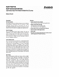 DataSheet HLMP-P106-Q0000 pdf