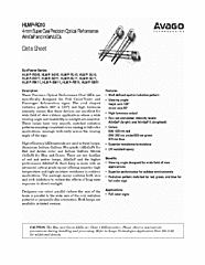 DataSheet HLMP-RG10-JM000 pdf