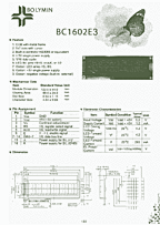 DataSheet BC1602E3 pdf