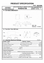 DataSheet KAQV213S pdf