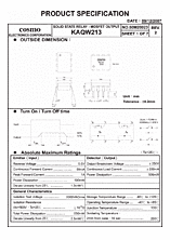 DataSheet KAQW213 pdf