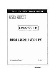 DataSheet DEM128064B-SYH-PY pdf