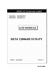 DataSheet DEM128064H-SYH-PY pdf