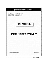 DataSheet DEM16212SY-PY pdf