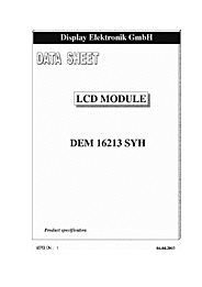 DataSheet DEM16213SYH pdf