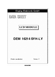 DataSheet DEM16214SYH-LY pdf