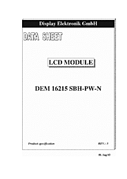 DataSheet DEM16215FGH-PW pdf