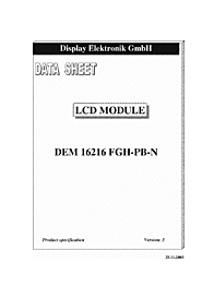 DataSheet DEM16216FGH-PB-N pdf