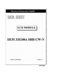 DataSheet DEM320240A-SBH-CW-N pdf