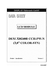 DataSheet DEM320240B-CCH-PW-N pdf