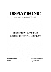 DataSheet ACM0802C pdf