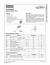 DataSheet FCA20N60F pdf